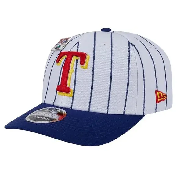 Texas Rangers Big League Chew Pinstripe New Era 9seventy Stretch Snap Back Cap